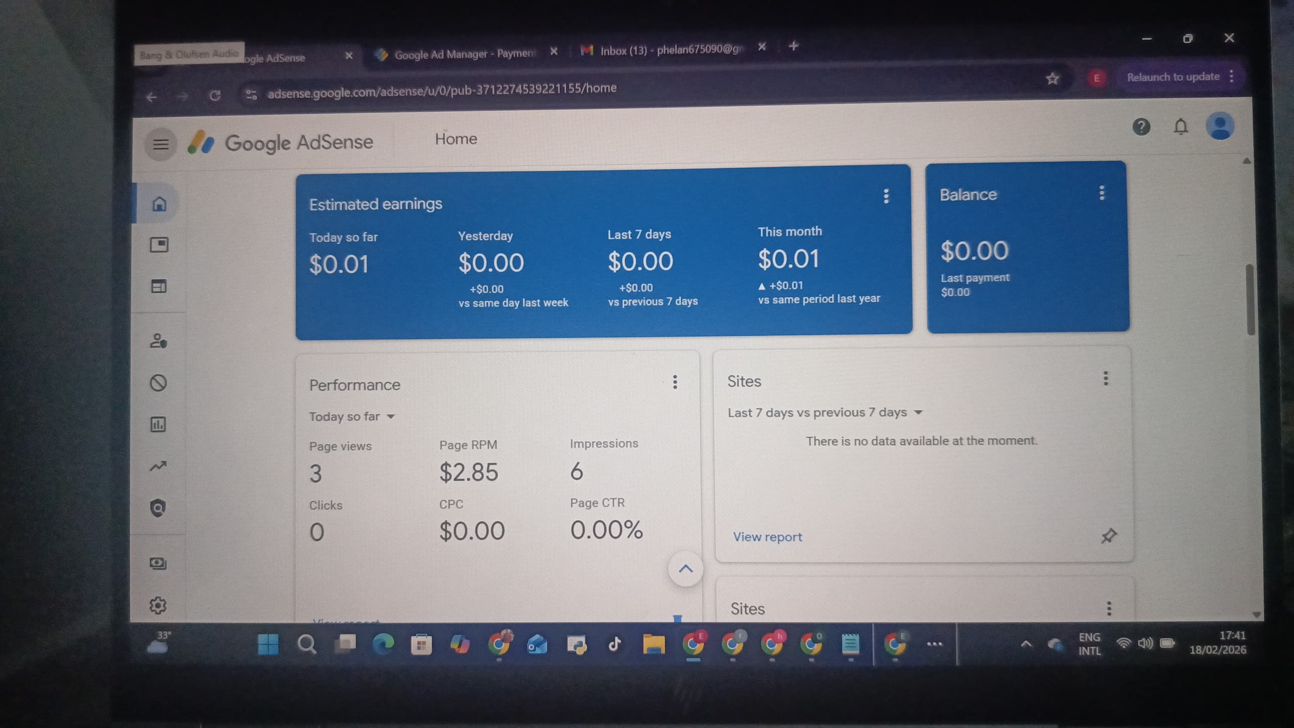 Another Fully Verified Nigeria 🇳🇬 Adsense Available for sale