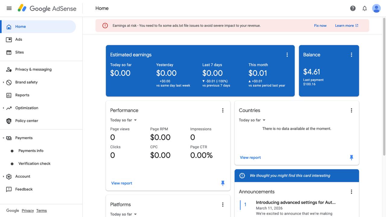 3X Payment Received NIGERIA 🇳🇬 AdSense Available* (Blogger Account)